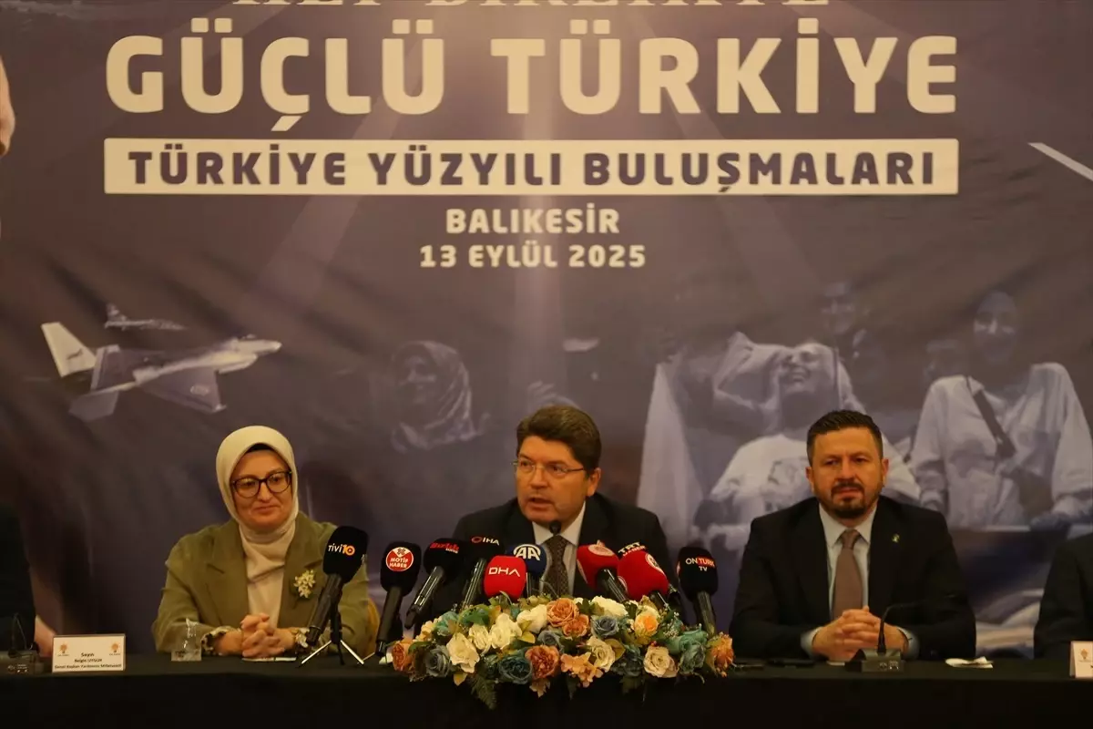 adalet bakani tunc balikesirde turkiye yuzyili bulusmalari programinda konustu aciklamasi p5Nddb35