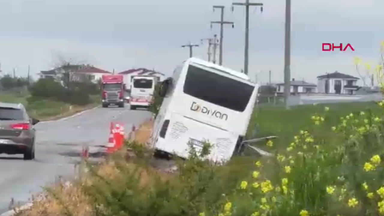 1 Mayıs Kutlamalarına Giden İşçilerin Taşındığı Otobüs Kaza Yaptı: 1 Yaralı
